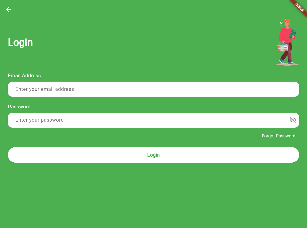 Grocery App project screenshot